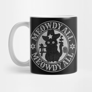 Meowdy Texas Cowboy Cat Mug